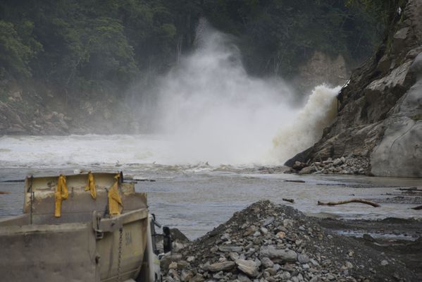 En este momento se registra un nuevo incidente en el proyecto
hidroeléctrico Ituango